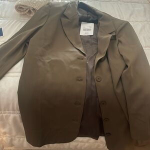 Oversized khaki blazer/jacket